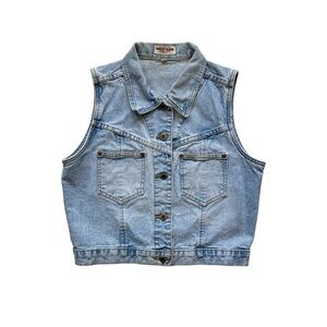 Vintage 90s Guess Denim Vest❓